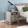 Alaterre Furniture Windsor 2-Drawer Wood Nightstand, Driftwood Gray ANWI0132